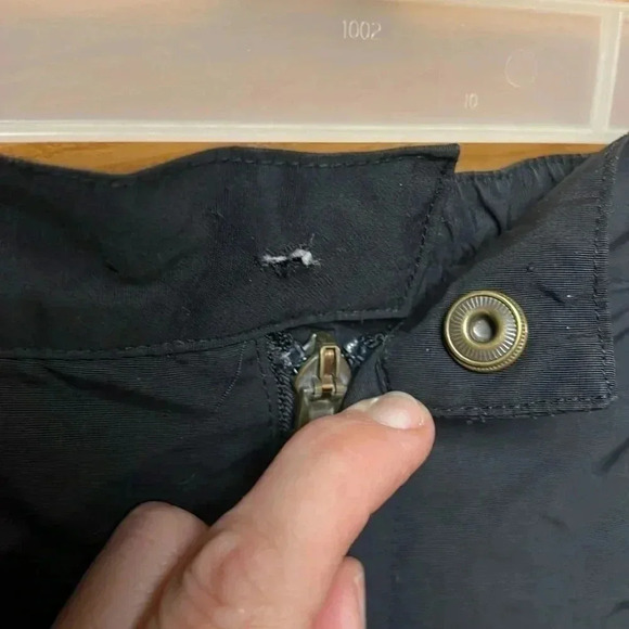 Lands end grow along kids snow pants 10 Black sled ride snowmobile‎ adjustable - Picture 5 of 9